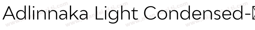 Adlinnaka Light Condensed字体转换